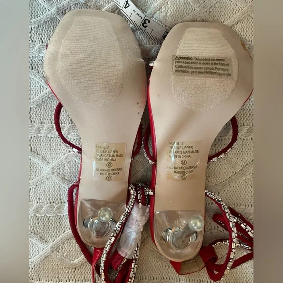 NEW! Chase + Chloe Stiletto Sandals with Wrap Around Ankle Straps Women’s Size 9 - Picture 4 of 15